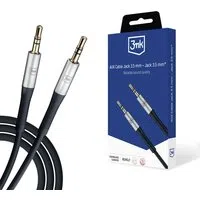 Cavo Audio 3.5mm - 3.5mm 3MK, 1m, Nero — 3