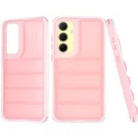 Custodia per Samsung Galaxy A35 5G A356, Techsuit, Wave Shield, Rosa — 3