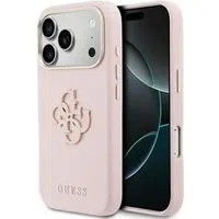 Custodia per Apple iPhone 17 Pro Max, Guess, Resin Logo, Rosa — 3
