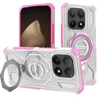 Custodia per Xiaomi 15T, Techsuit, Carbon Shield Pro, Rosa — 3