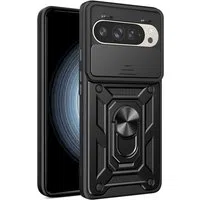 Custodia per Google Pixel 9 / 9 Pro, Techsuit, CamShield, Nera — 3