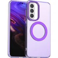 Custodia MagSafe per Samsung Galaxy A37 5G, Techsuit, CandyCase, Viola — 3