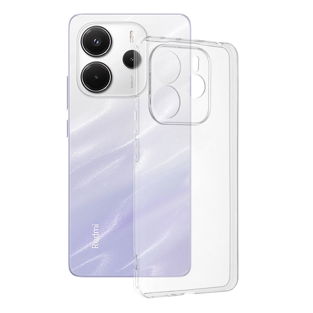 Custodia per Xiaomi Redmi Note 14 4G (Standard), Techsuit, Chiara, Trasparente