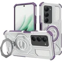 Custodia per Xiaomi Redmi 15 5G / 15 4G, Techsuit, Carbon Shield Pro, Viola — 3