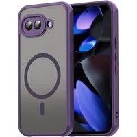 Custodia MagSafe per Google Pixel 9a, Techsuit, HaloFrost II, Viola — 3