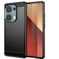 Custodia per Xiaomi Redmi Note 13 Pro 4G / Poco M6 Pro 4G, Techsuit, Carbonio, Nera — 3