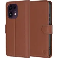 Custodia per Oppo Reno16 F / Reno16 FS, Techsuit, Leather Folio, Marrone — 3