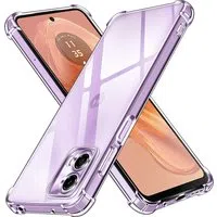 Custodia per Motorola Moto G24 Power, Techsuit, Shockproof Clear, Trasparente — 3
