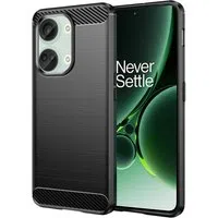Custodia per OnePlus Nord 3, Techsuit, Carbonio, Nera — 3