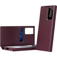 Custodia per Samsung Galaxy S26 Ultra S948, Techsuit, SmartView, Rossa — 3