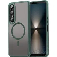 Custodia MagSafe per Sony Xperia 1 VII, Techsuit, HaloFrost II, Verde — 3