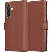 Custodia per Samsung Galaxy A36 A366, Techsuit, Leather Folio, Marrone — 3