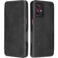 Custodia per Motorola Moto G55, Techsuit, Safe Wallet Plus, Nera — 3