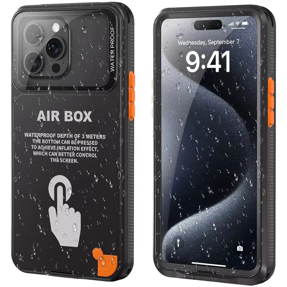 Custodia Universale Waterproof per Telefono max. 6.1 pollici, ShellBox, AirBox, Nera — 2
