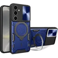 Custodia per Samsung Galaxy S24 S921, Techsuit, CamGuard Pro, Blu — 3