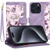 Custodia per Apple iPhone 15 Pro, Techsuit, FlipCraft, Viola — 3
