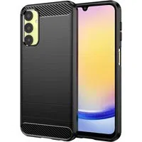 Custodia per Samsung Galaxy A25 A256, Techsuit, Carbonio, Nera — 3