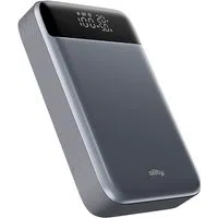 Batteria Esterna Allity. APB-200 PocketPower, 19200mAh, 130W, QC + PD, 1 x USB-A - 2 x USB-C, Grigio — 3