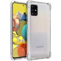 Custodia per Samsung Galaxy A51 A515, Techsuit, Shockproof Clear, Trasparente — 3
