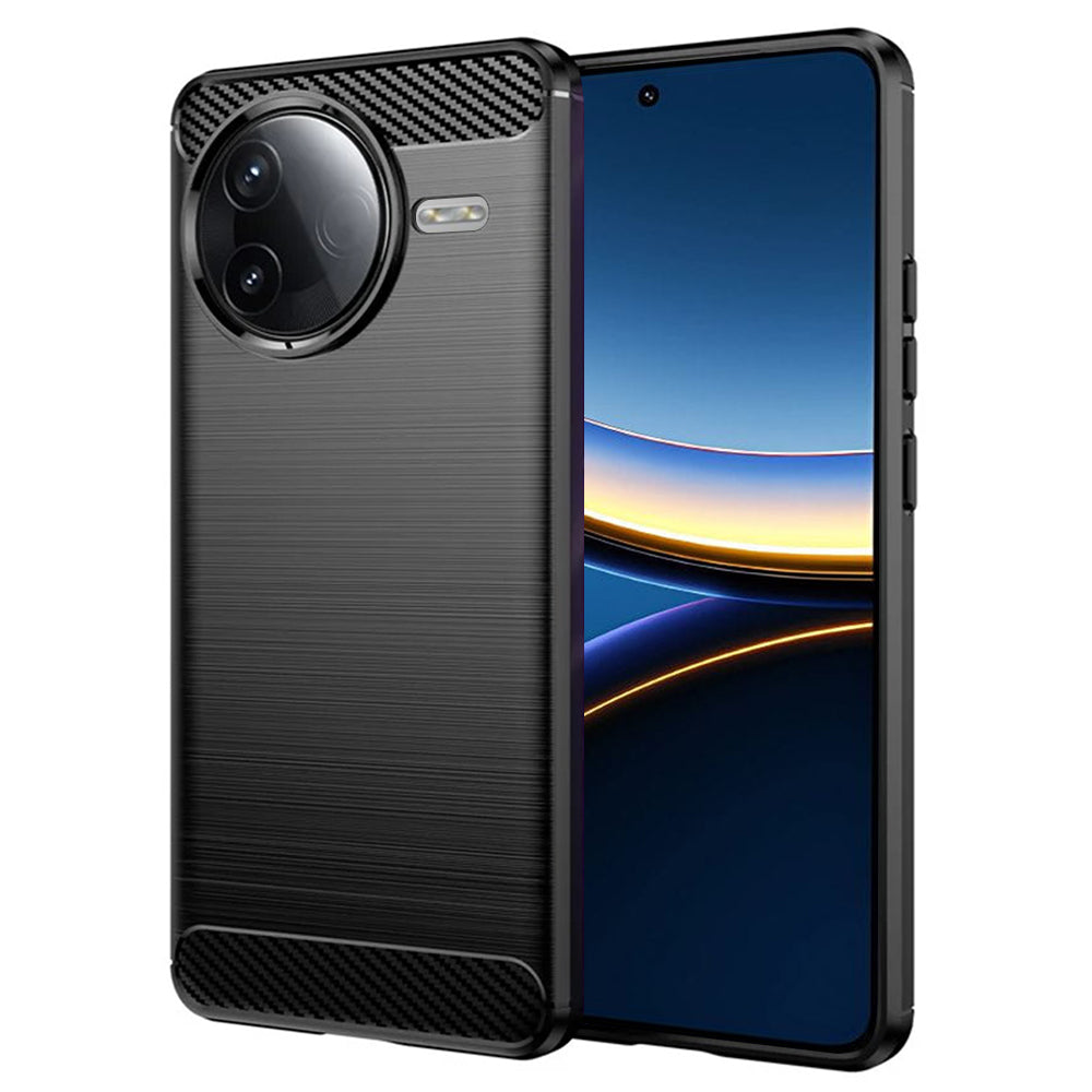 Techsuit Custodia per Xiaomi Poco F7 Pro, Techsuit, Carbonio, Nera