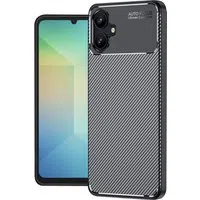 Custodia per Samsung Galaxy A06 A065, Techsuit, CarbonFiber, Nera — 3