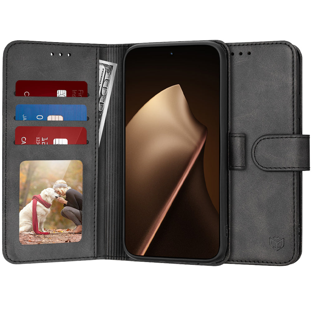 Techsuit Custodia per Xiaomi 15T Pro, Techsuit, Diary Book, Nera