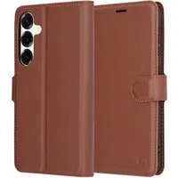Custodia per Samsung Galaxy S25+ S936, Techsuit, Leather Folio, Marrone — 3