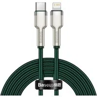 Cavo Dati e Ricarica USB-C - Lightning Baseus Cafule Metal Series, 20W, 2m, Verde CATLJK-B06 — 3