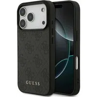 Custodia per Apple iPhone 17 Pro, Guess, 4G Classic, Nera — 3
