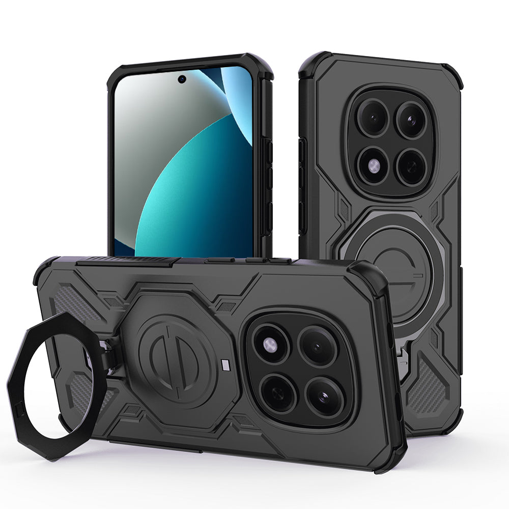 Custodia per Xiaomi Redmi Note 15 Pro 5G, Techsuit, Carbon Shield Pro, Nera
