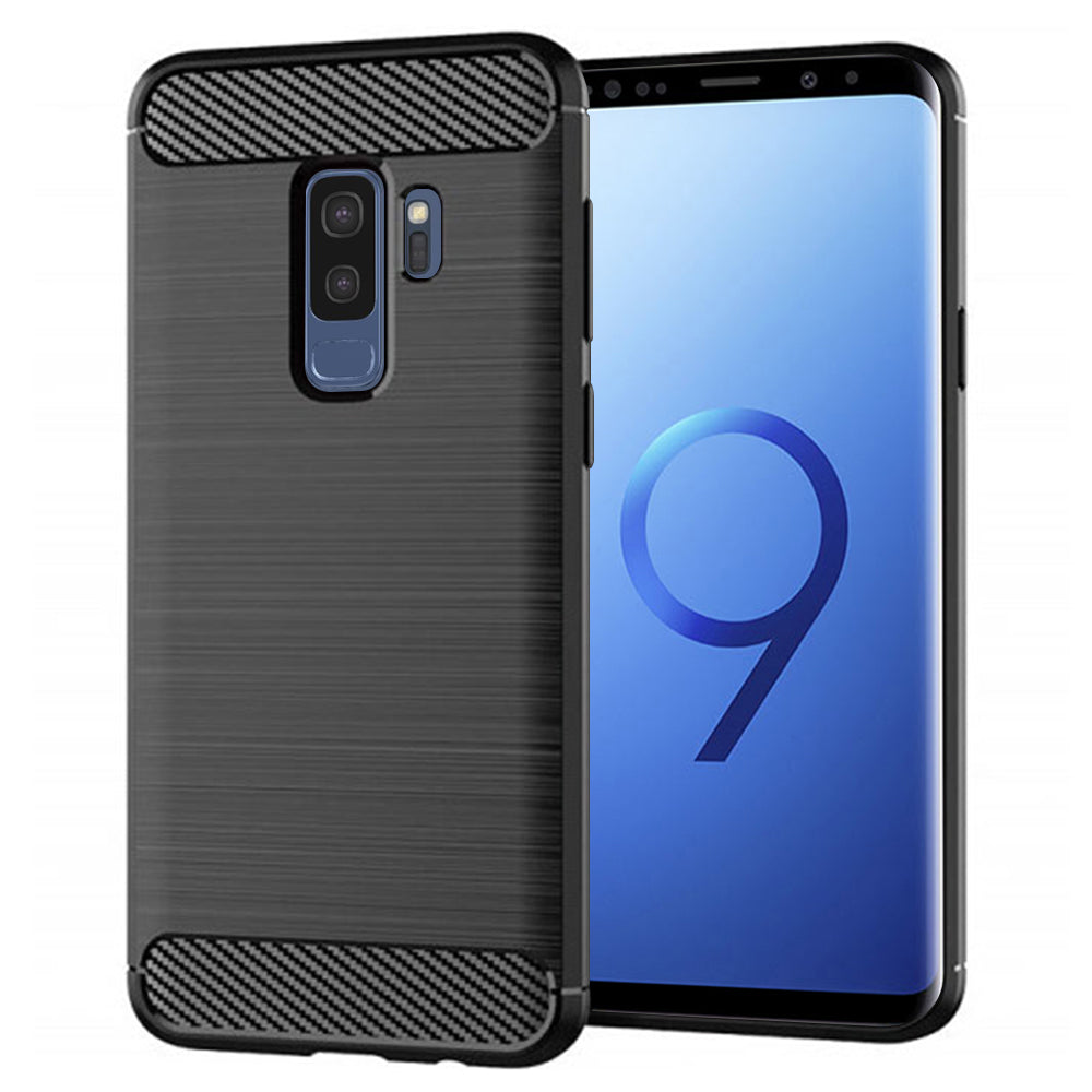 Techsuit Custodia per Samsung Galaxy S9+ G965, Techsuit, Carbonio, Nera