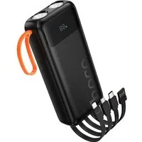 Batteria Esterna HOCO J151A, 20000mAh, 10W, 1 x Lightning - 1 x microUSB - 1 x USB-A - 1 x USB-C, Nera — 3