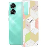 Custodia per Oppo A78 4G, Techsuit, Marble, Viola — 3