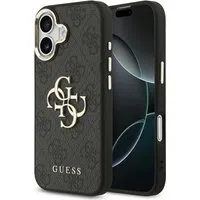 Custodia per Apple iPhone 17, Guess, Big 4G Logo Classic, Nero Dorato — 3