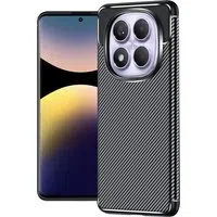 Custodia per Xiaomi Redmi Note 14 Pro 4G, Techsuit, CarbonFiber, Nera — 3