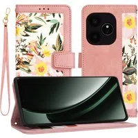 Custodia per Realme GT 6T / GT 6, Techsuit, FlipCraft, Rosa — 3