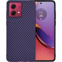 Custodia per Motorola Moto G84, Techsuit, Carbonite FiberShell, Viola — 3