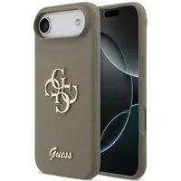 Custodia per Apple iPhone 17 Air, Guess, Big 4G Script, Marrone — 3