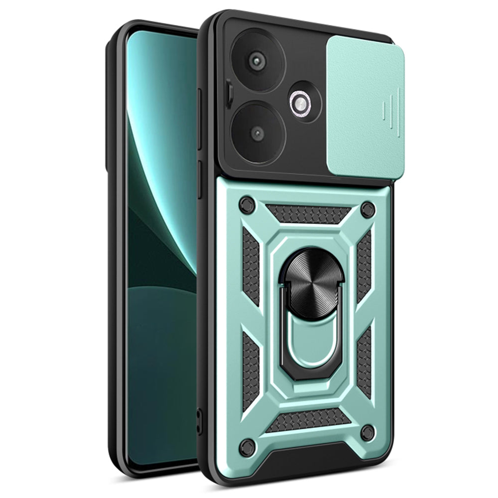 Custodia per Xiaomi Redmi 13C 5G, Techsuit, CamShield, Verde