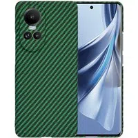 Custodia per Oppo Reno10 / Reno10 Pro, Techsuit, Carbonite FiberShell, Verde — 3