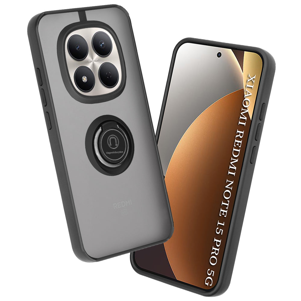 Custodia per Xiaomi Redmi Note 15 Pro 5G, Techsuit, Glinth, Nera