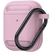 Custodia Techsuit Carbon per Apple AirPods Gen 2 / Gen 1, Rosa — 3