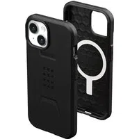 Custodia MagSafe per Apple iPhone 15 Plus, Urban Armor Gear, Civilian, Nera — 3