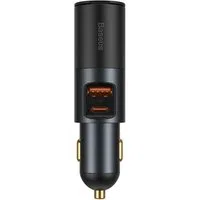 Caricabatterie Auto Baseus Share Together, 120W, 3A, 1 x USB-A - 1 x USB-C - 1 x Estensione Accendisigari, Grigio CCBT-C0G — 3