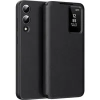 Custodia per Samsung Galaxy S25 Edge S937, Techsuit, SmartView, Nera — 3