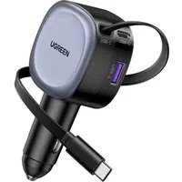 Caricabatterie Auto Con Cavo USB-C UGREEN EC601, 75W, 3A, 1 x USB-A - 1 x USB-C, Grigio — 3