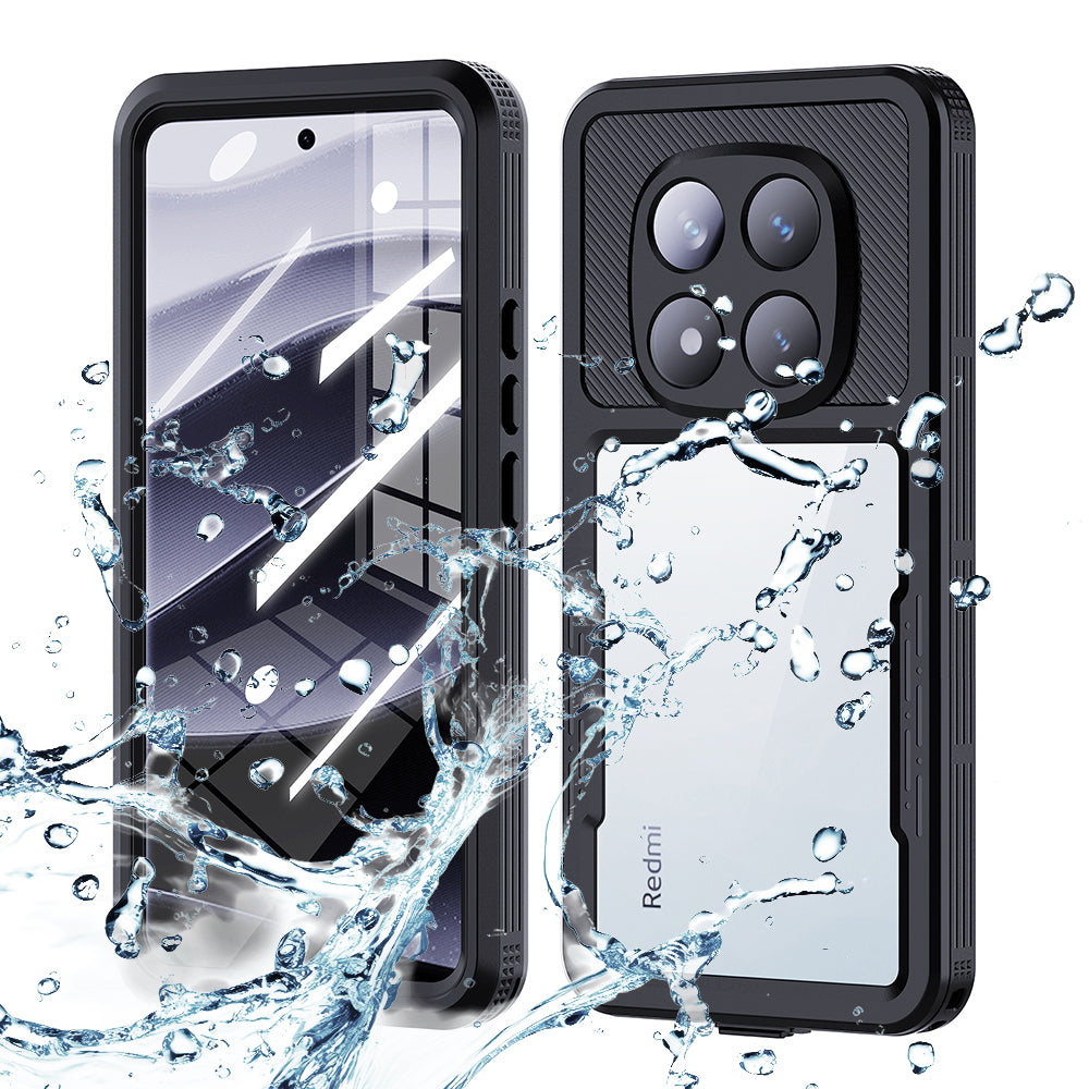 Custodia Waterproof per Xiaomi Poco X7 / Redmi Note 14 Pro 5G, ShellBox, Nera