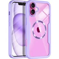 Custodia MagSafe per Apple iPhone 16 Plus, Techsuit, ColorVerse 360, Viola — 3