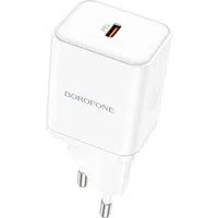 Caricabatterie Retea Borofone BN6 Field, 20W, 3A, 1 x USB-C, Bianco — 3