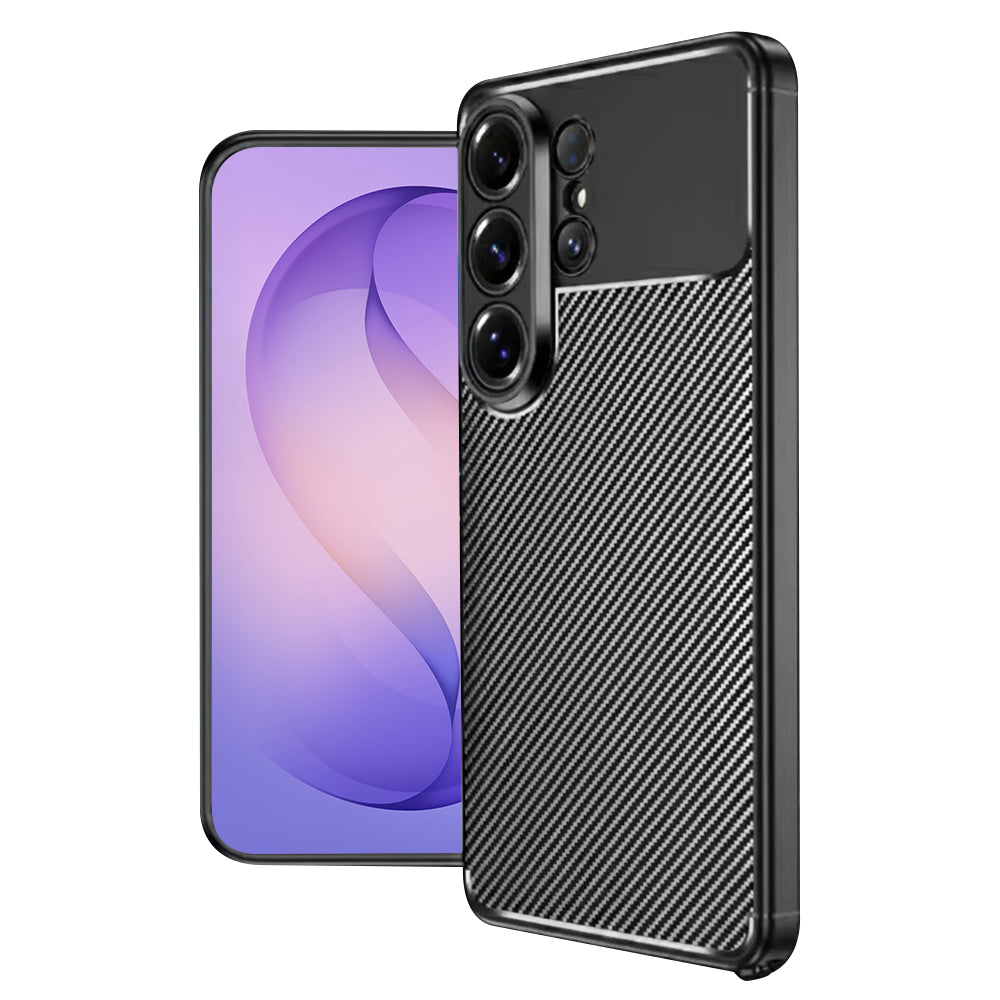 Techsuit Custodia per Samsung Galaxy S26 Ultra S948, Techsuit, CarbonFiber, Nera